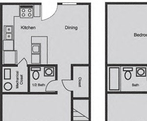 Two Bedroom Townhouse